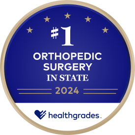 Healthgrades Number 1 Orthopedic Surgery in State for 2024